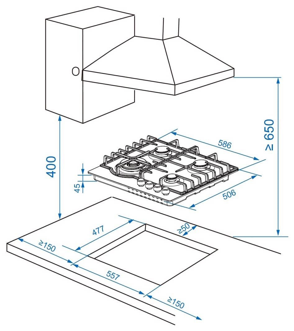 Газовая варочная панель Haier HHX-M64ROVX фото #6